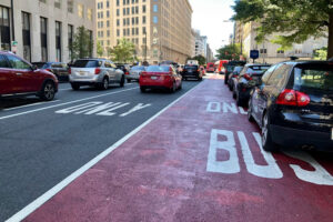 Parked in Bus Lane